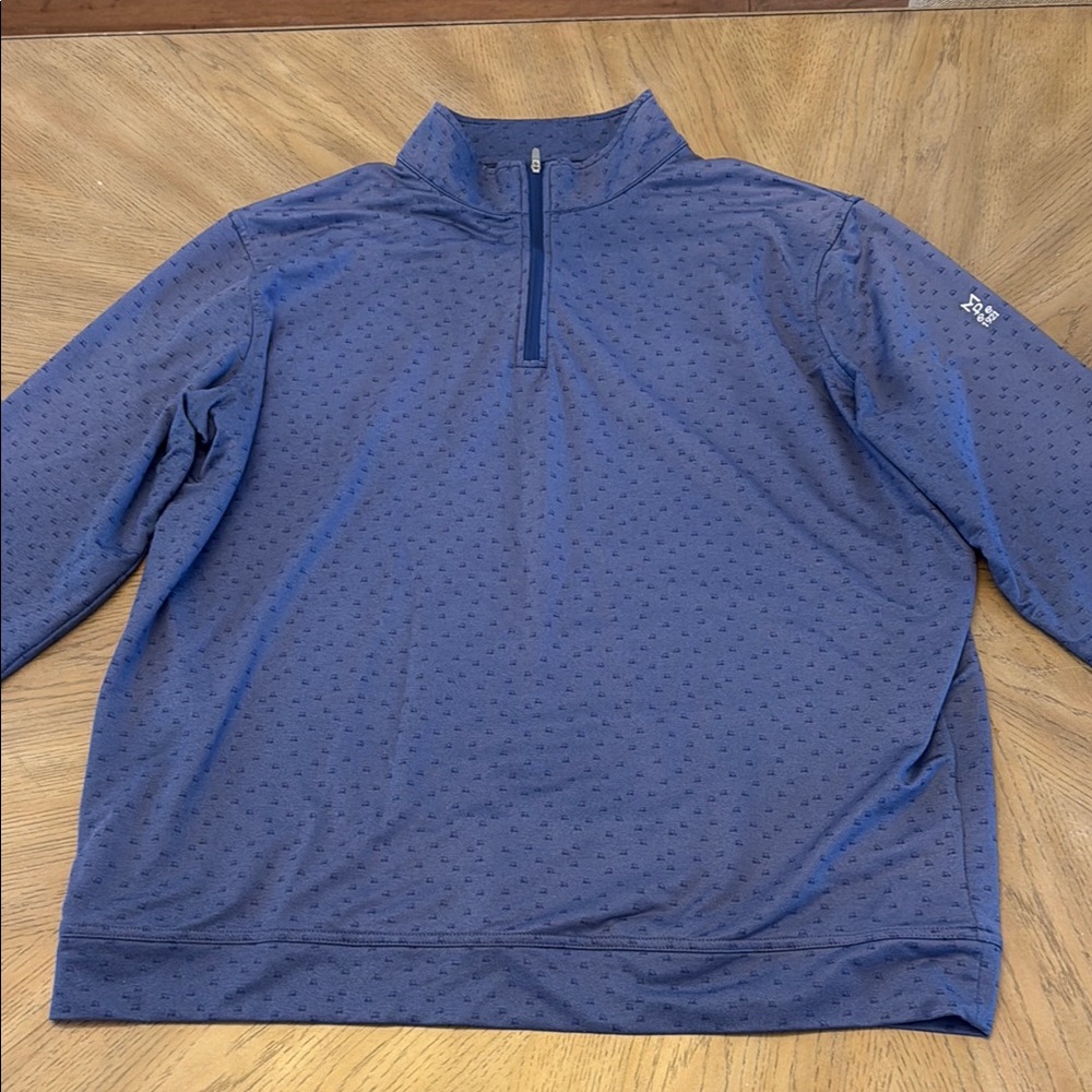 Peter Millar Navy Quarter-Zip Pullover